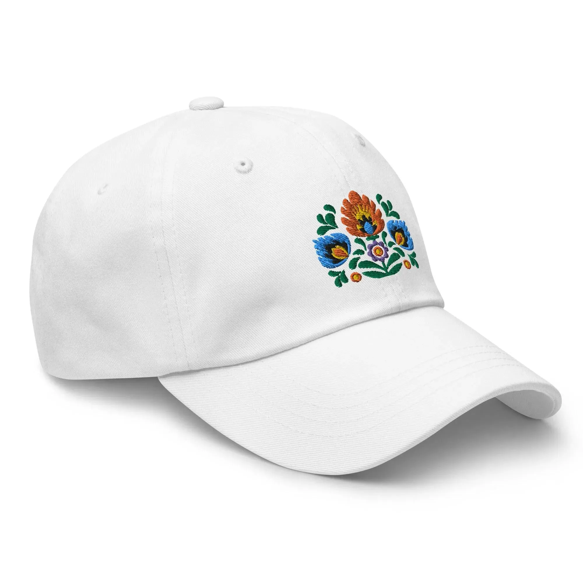 Polish Wycinanki Embroidered Dad Hat