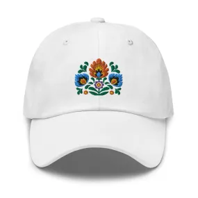 Polish Wycinanki Embroidered Dad Hat