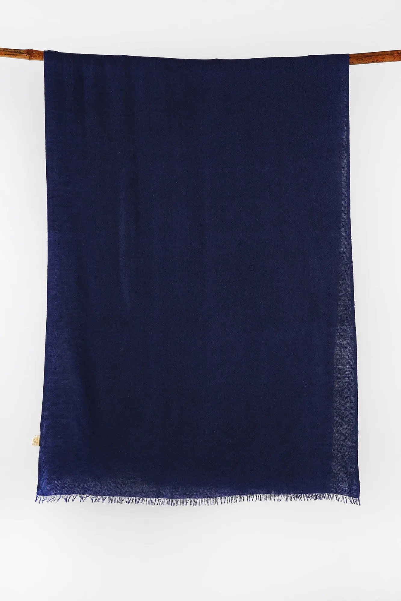 Pure Cashmere Scarf - Navy