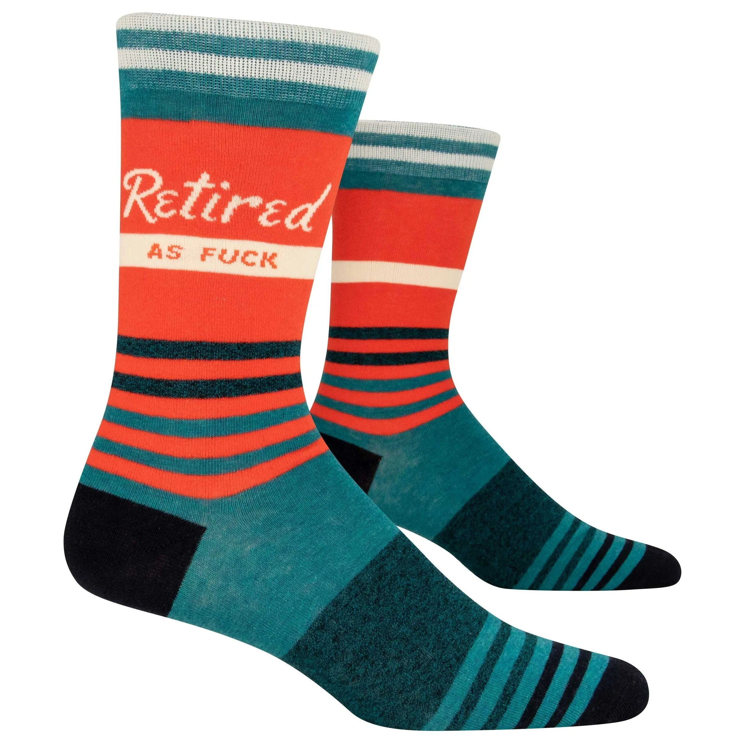 Retired As Fuck Men's Crew Socks | BlueQ at GetBullish