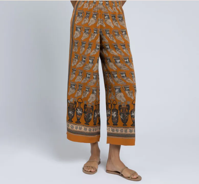 Sabina Savage  "The Temple of Pegasus"  Silk Trousers