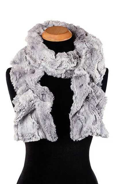 Scrunchy Scarf - Luxury Faux Fur in Winter River