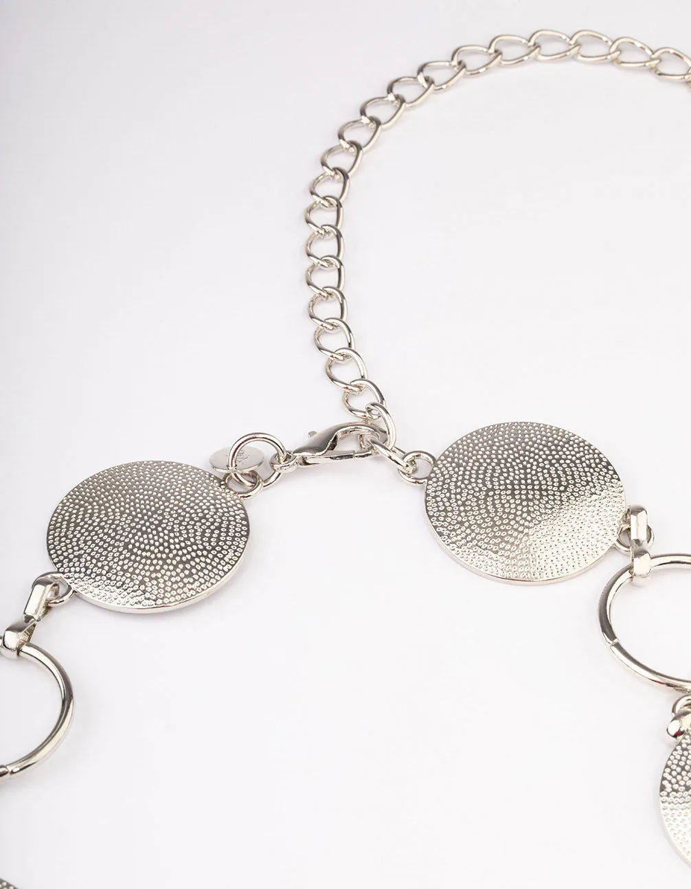 Silver Stipple & Open Circle Belt