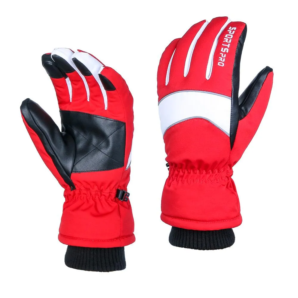 SportsPro Hiking Gloves Waterproof Windproof Riding Warm Cold Weather Gloves