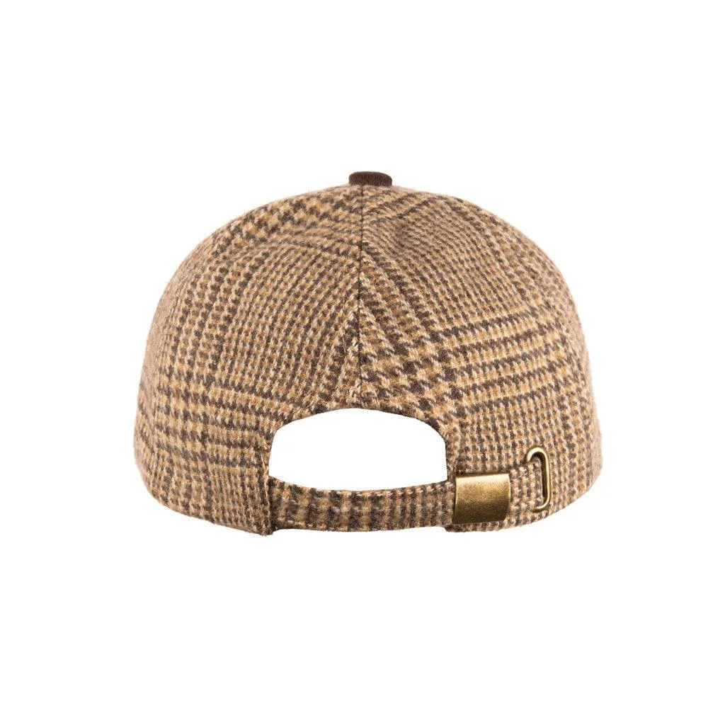 Tweed Suede Baseball Cap