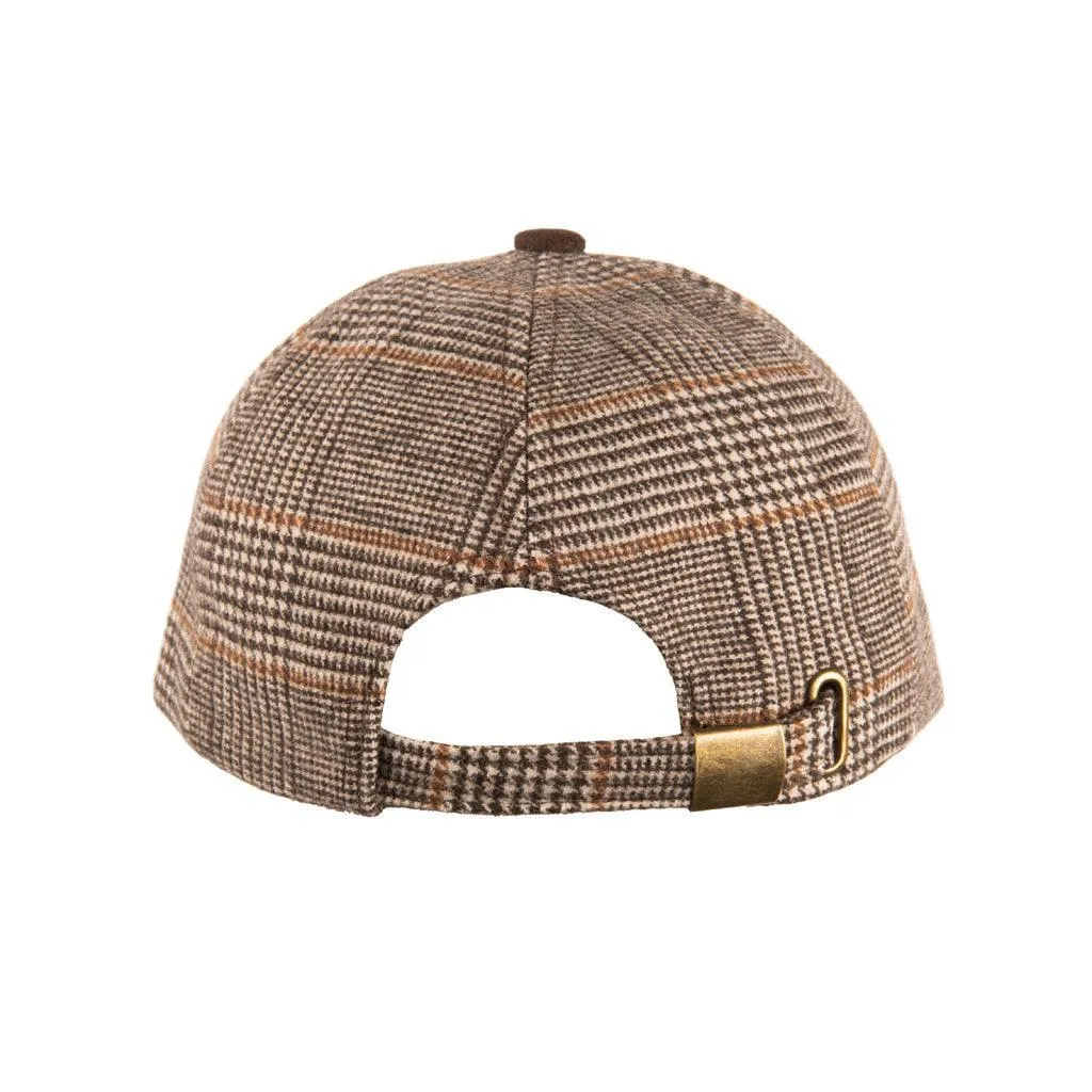 Tweed Suede Baseball Cap