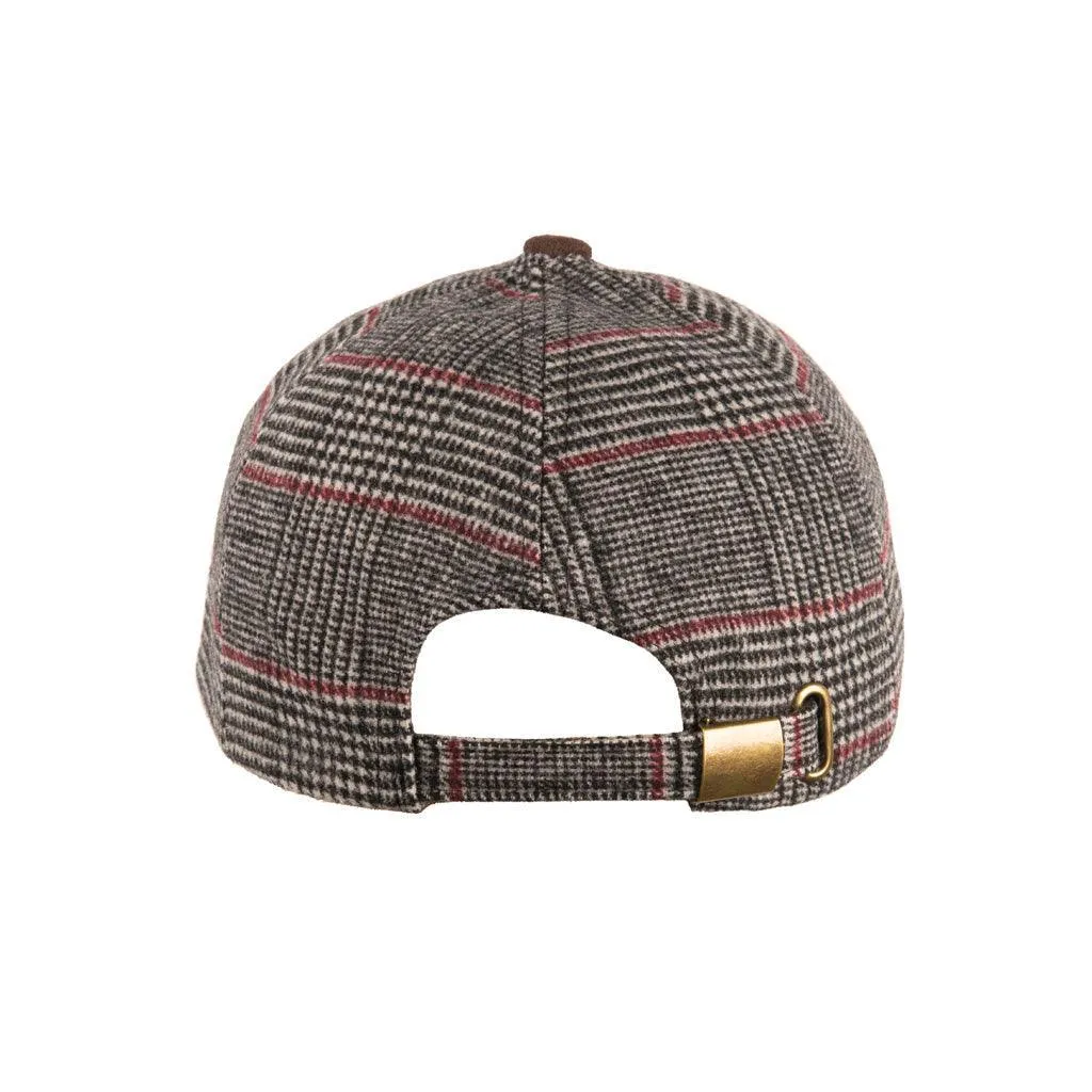 Tweed Suede Baseball Cap