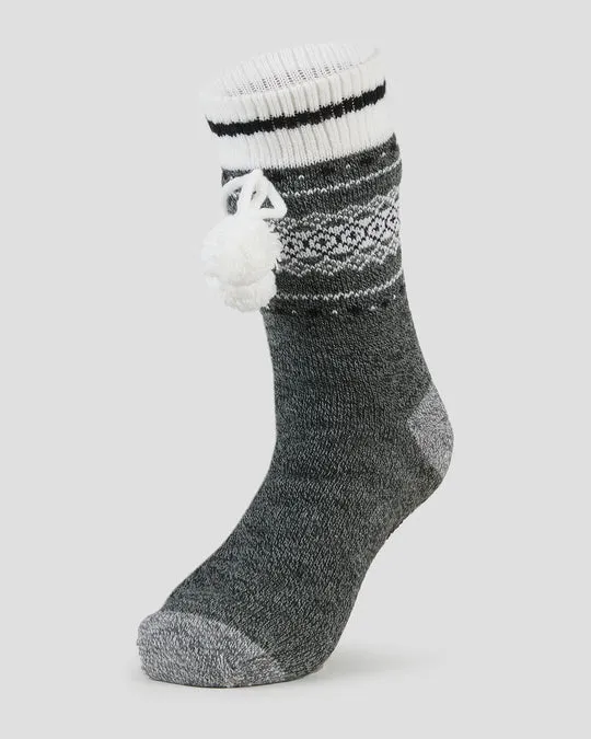 Unisex Sherpa Lined Slipper Sock