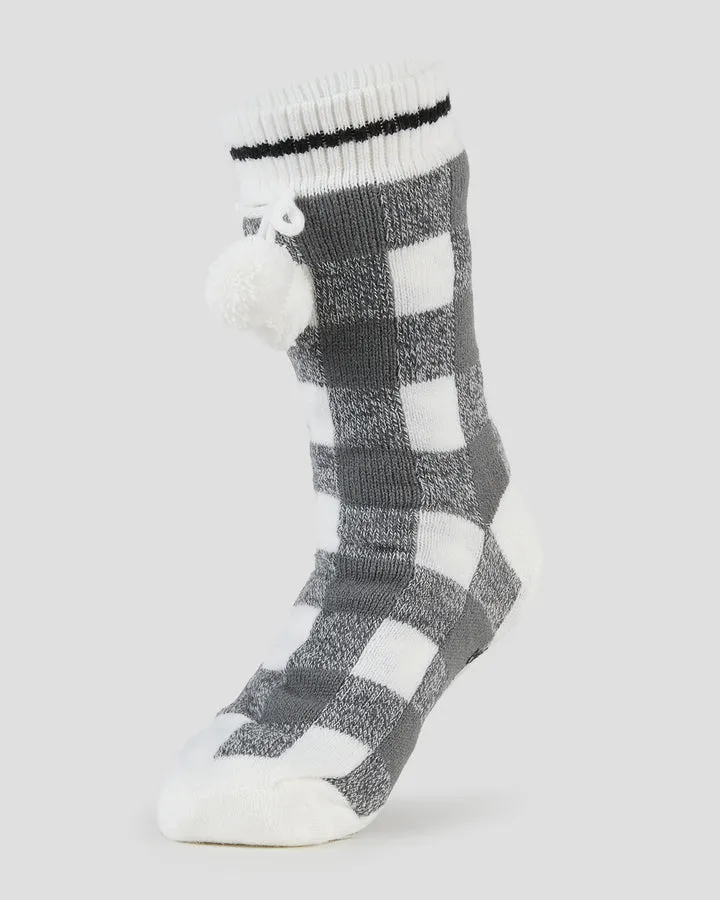 Unisex Sherpa Lined Slipper Sock