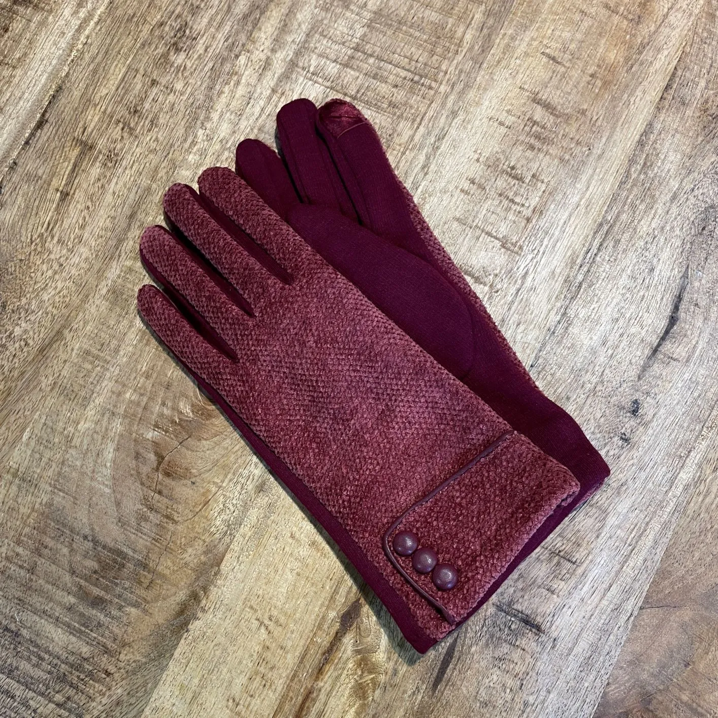 Warm Chenille Texting Gloves