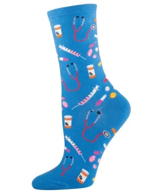 Women’s Meds Socks Cornflower Blue