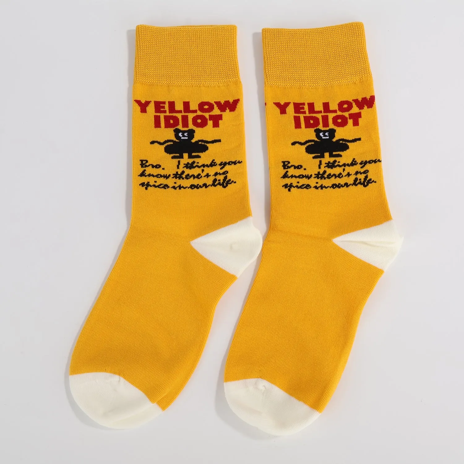 Yellow Idiot Socks