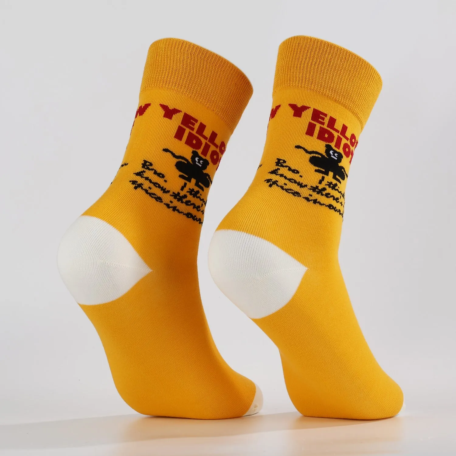 Yellow Idiot Socks