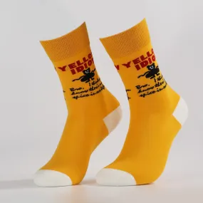 Yellow Idiot Socks